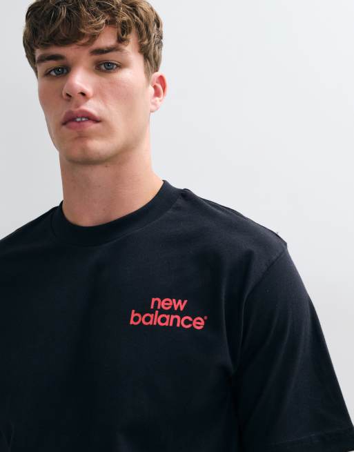 New Balance intelligent t-shirt i svart, 4 av 5