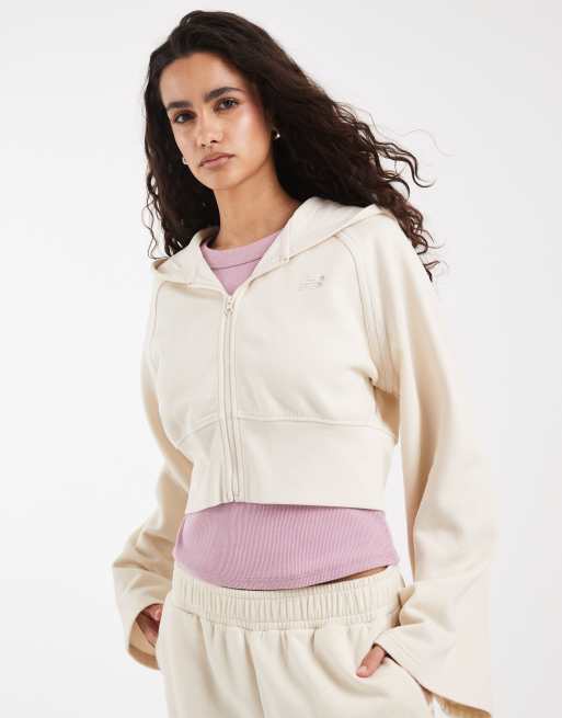 New Balance – Coastal – Set aus angerautem Fleece in Cremeweiß, 2 von 3