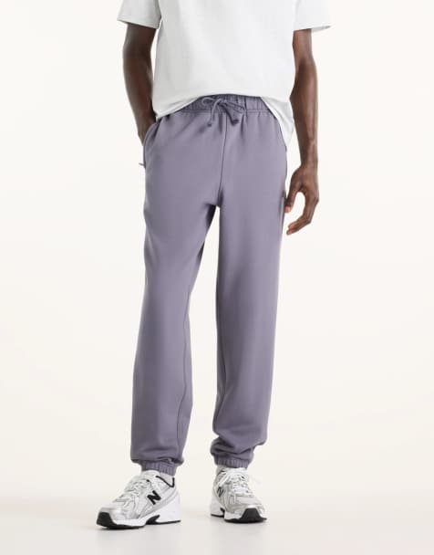 New Balance - joggers Athletics de felpa francesa en gris neptune - view 1