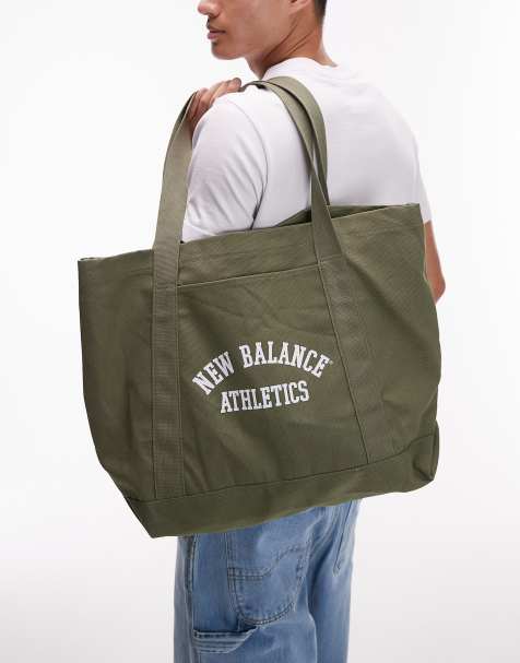 New Balance – Kakifärgad toteväska i canvas - view 1