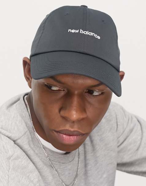 New Balance – Kappe in Anthrazit mit linearem Logo - view 1