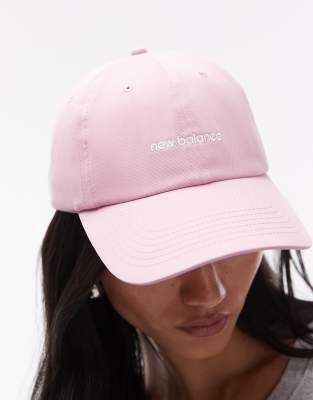 New Balance - Kappe in Hellrosa mit linearem Logo