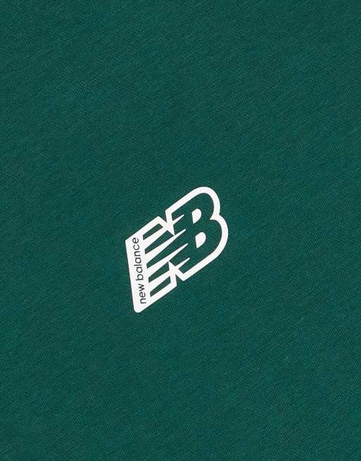 New Balance – Kapuzenpullover in Grün mit Logo und Logoprint auf dem Rücken, 4 von 4