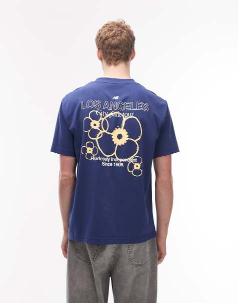 New Balance – LA City Run – Marinblå t-shirt - view 1