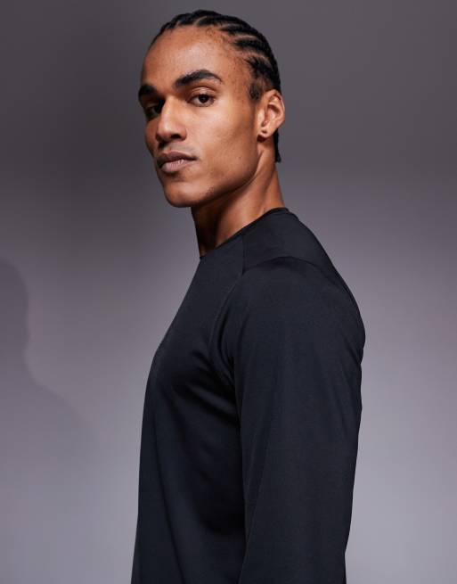 New Balance – Langärmliges Lauf-Shirt aus reflektierendem Polyester in Schwarz, 3 von 5