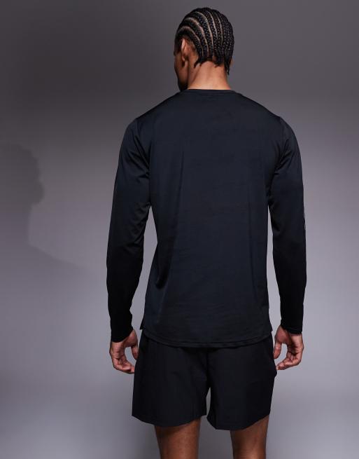 New Balance – Langärmliges Lauf-Shirt aus reflektierendem Polyester in Schwarz, 4 von 5