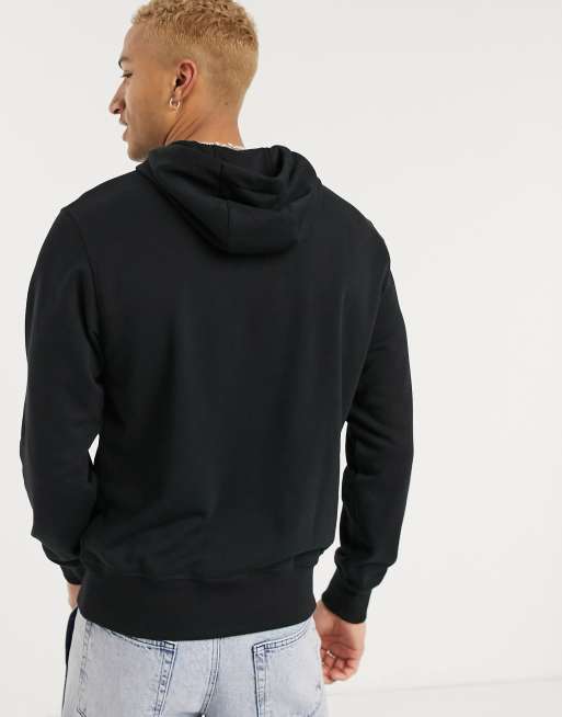 New Balance large logo hoodie in black, 2 of 4