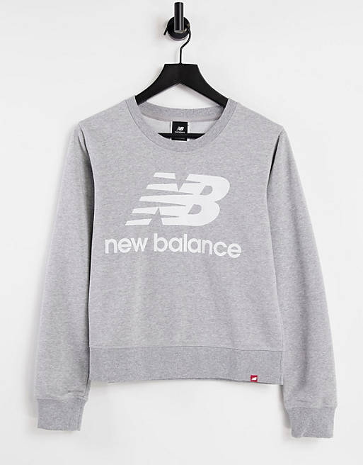 New Balance large logo sweatshirt in grey