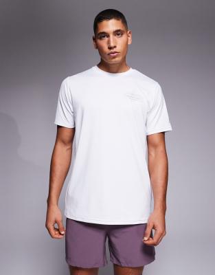 Lauf-T-Shirt aus reflektierendem Polyester in Weiß Weiß XL