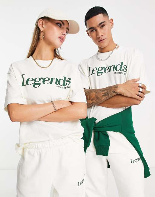 New Balance – Legends – Kremowobeżowa koszulka z kapturem