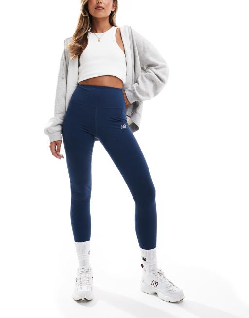 New Balance Legging 27 pouces epure a taille haute Bleu