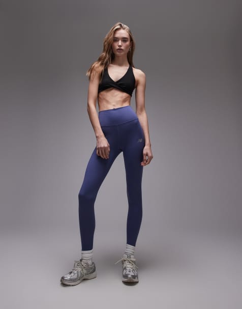 New Balance - Legging met hoge taille in blauw - view 1