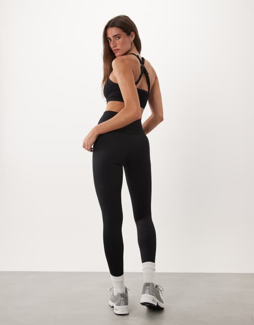 New Balance - leggings de talle alto en negro, 4 de 5