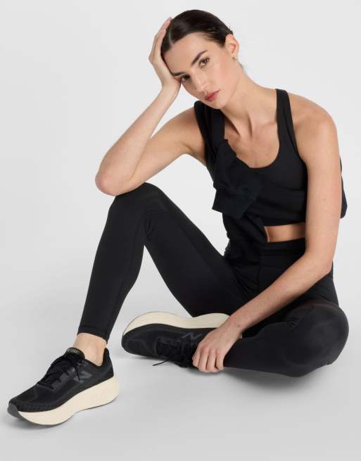 New Balance - Leggings neri a vita alta da 64 cm, 2 di 4