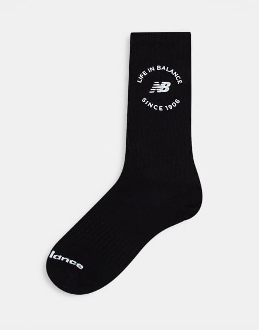 New balance store black socks