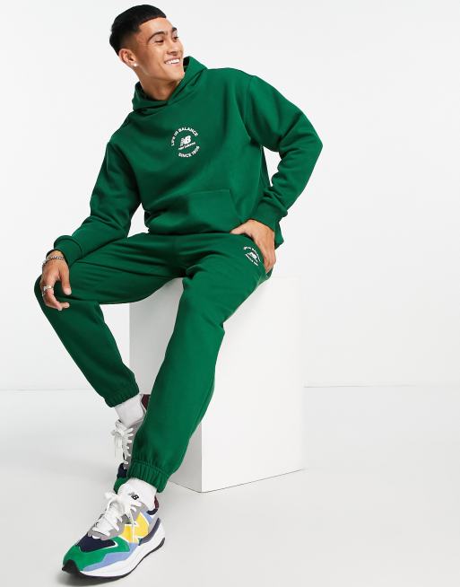 New Balance life in balance hoodie in green