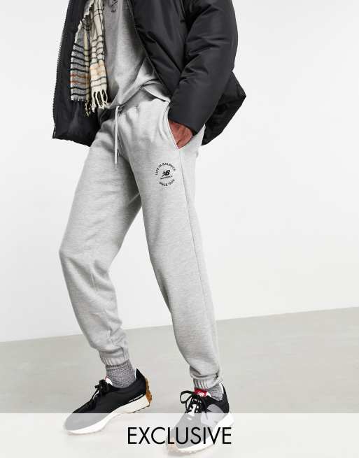 New Balance life in balance joggers in grey - ShopStyle Activewear Trousers