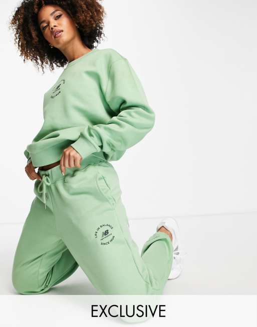 New Balance Life In Balance Joggers In Green for Women