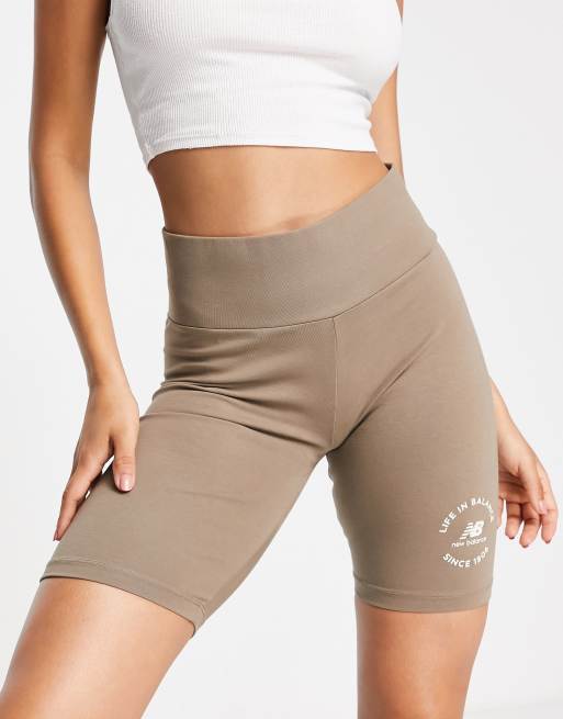 New Balance - Life In Balance - Leggings corti color grigio fungo