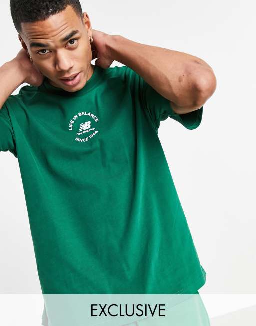 New balance green store t shirt