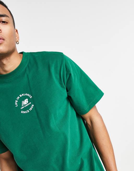 New balance green store t shirt