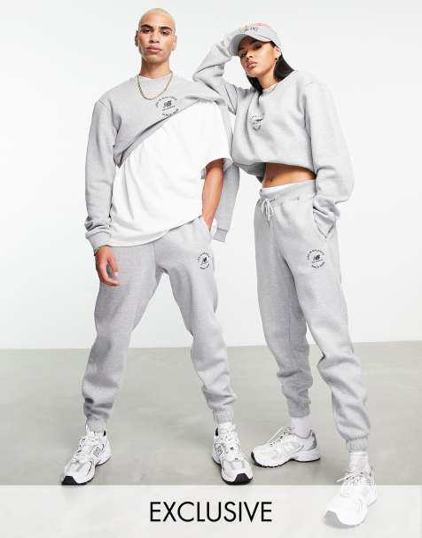 New Balance life in balance sweatpants in gray - view 1