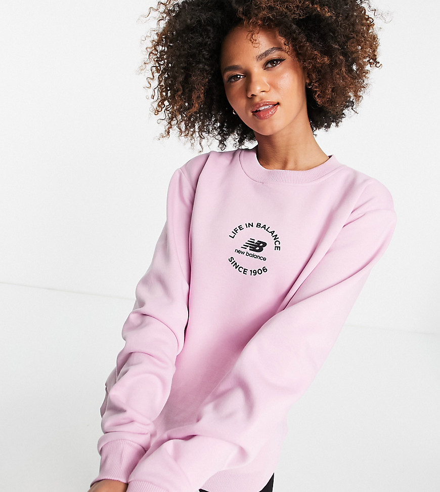 New Balance - Life in Balance - Sweatshirt in paars-Roze