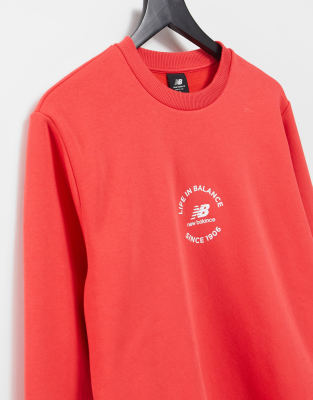 new balance red sweatshirt