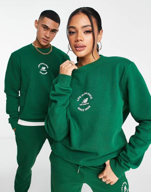 New Balance - Life in Balance - Uniseks sweatshirt in groen