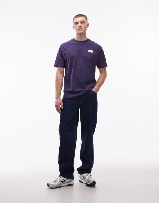 New Balance - Lilla T-shirt med vævet mærke, 2 af 5