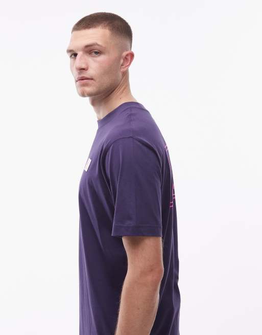 New Balance - Lilla T-shirt med vævet mærke, 4 af 5