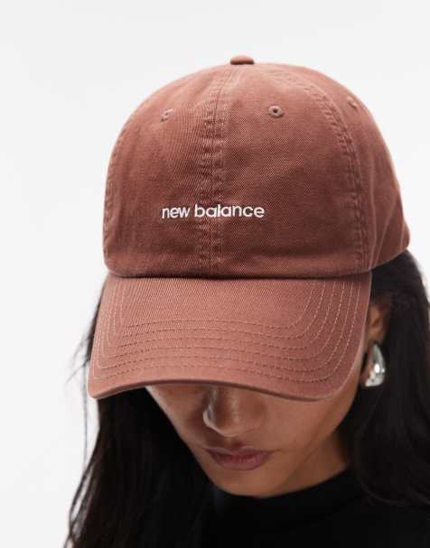 New Balance linear cap in brown - view 1