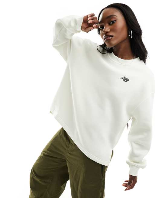 White clearance branded sweatshirt
