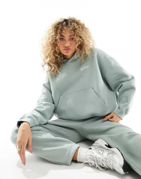 LUXUR Ladies Sweatsuit Plus Size Jogger Set Hoodie Two Piece Outfit Beam  Foot Tracksuit Sets Long Sleeve Hooded Sweatshirt And Sweatpant Brown 4XL 