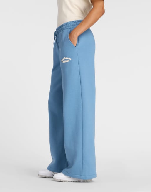 New Balance - Linear Heritage - Pantaloni a fondo ampio in pile blu, 2 di 4