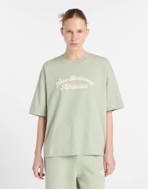 New Balance - Linear Heritage - T-shirt oversize - Couleuvre - view 1