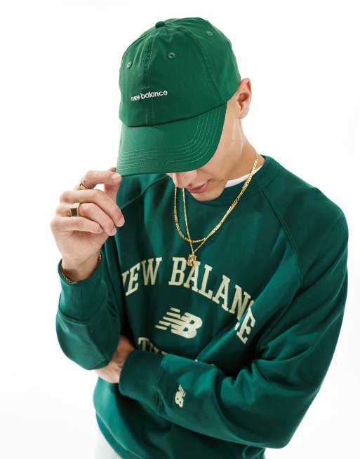 New Balance linear logo cap in green