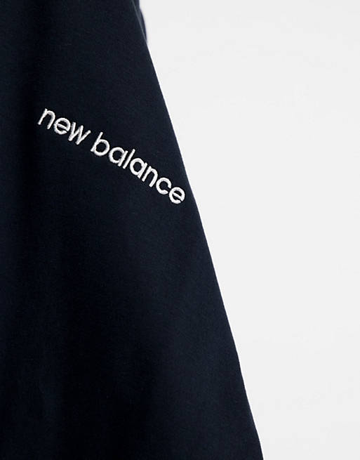  New Balance linear logo t-shirt in black - exclusive to  
