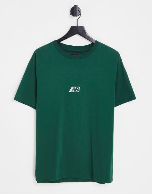 New Balance Small Logo Tee Green - Free delivery