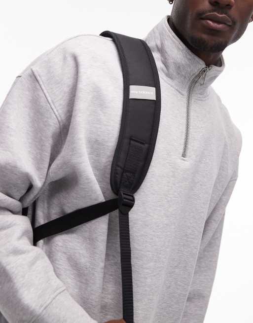 New Balance logo backpack in black, 2 of 3