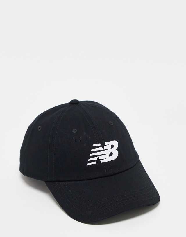 New Balance - logo baseball cap in black