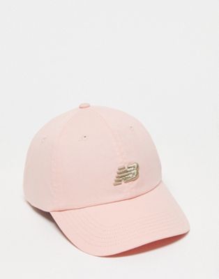 New Balance logo baseball cap in pastel pink - ASOS Price Checker