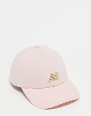 New Balance logo baseball cap in pink