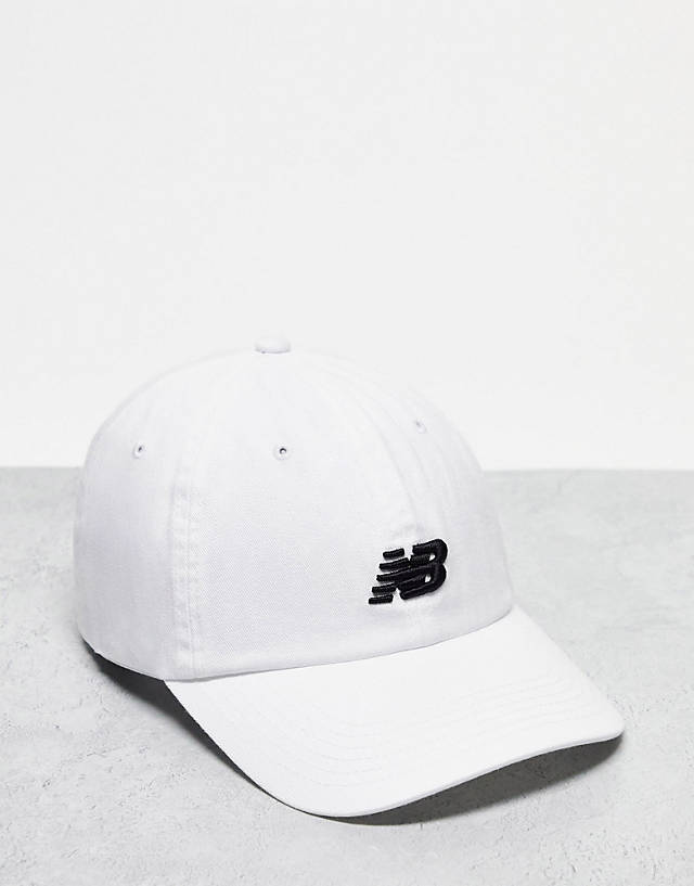 New Balance - logo baseball cap in white