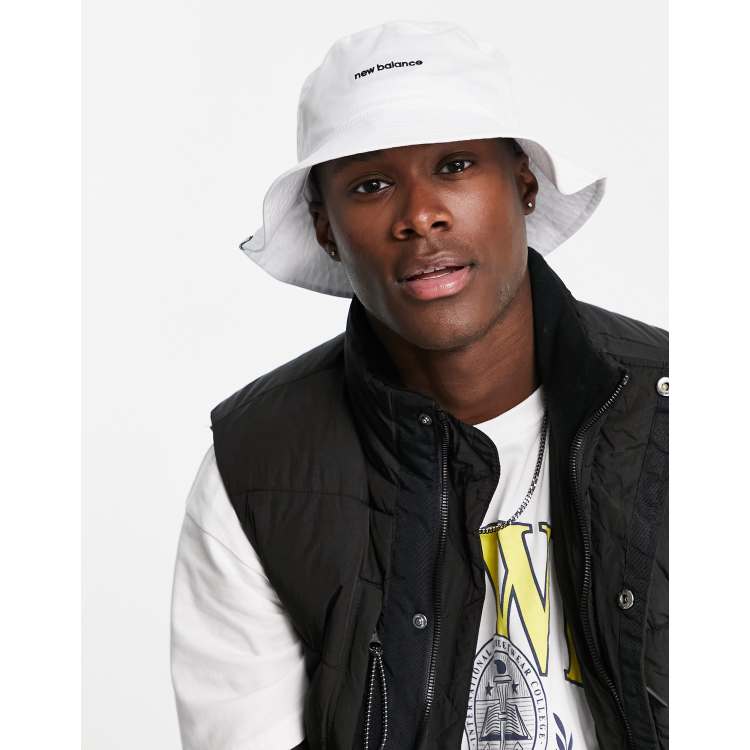 New Balance Miami logo bucket hat in off white exclusive to ASOS