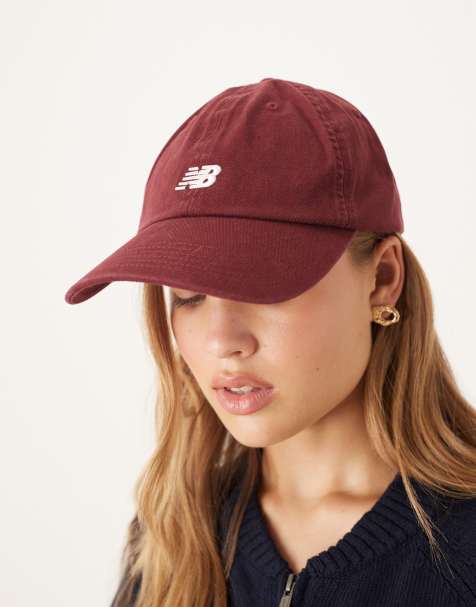 New Balance logo cap in burgundy - view 1