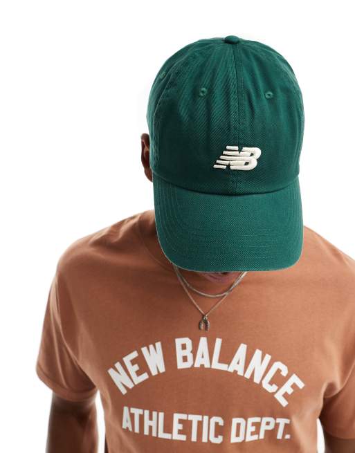 New Balance logo cap in green ASOS