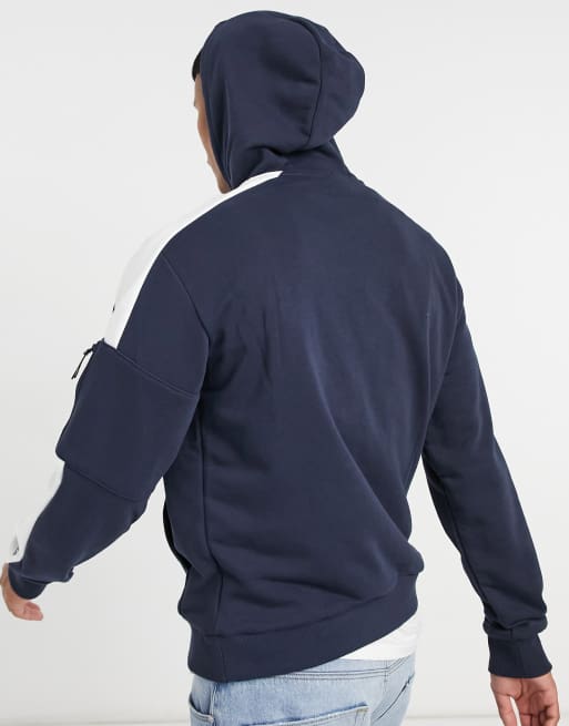 New Balance logo hoodie in navy ASOS