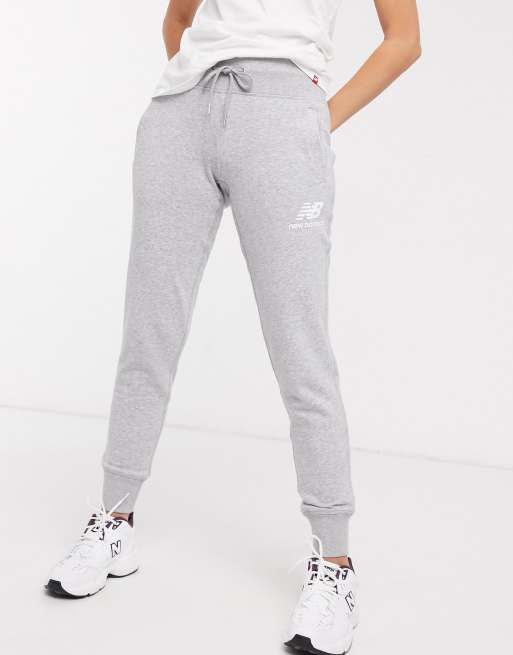 New Balance Logo Joggers in grey ASOS