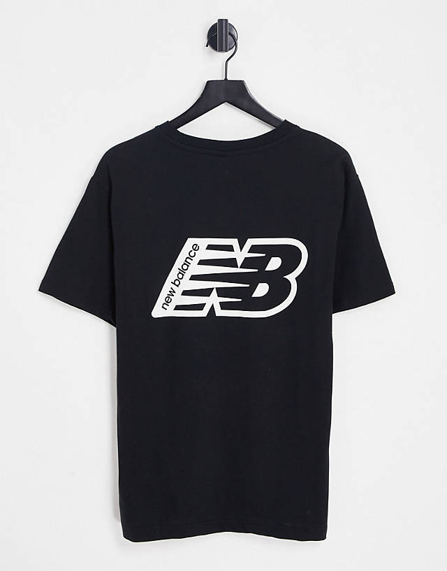 New Balance - logo t-shirt in black with logo backprint